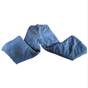 Lands End Blue w/Pink Snow Pants Size 6X EUC